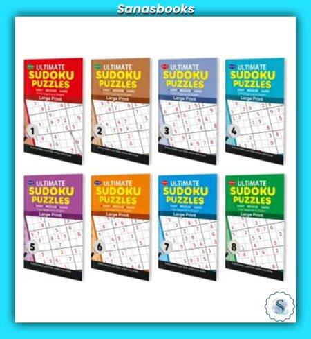 Ultimate Sudoku Puzzles – Large Print (Set of 8)