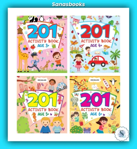 201 Activity Book Series (Age 3+ to 6+) Set of 4 books
