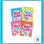 Brain Games - Puzzles to Keep Your Mind Sharp (Age 3+ to 6+) - Set of 4 books