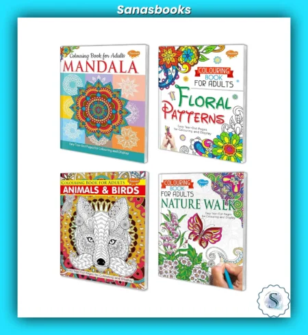 Adult Mandala Colouring Book Set (1–4)