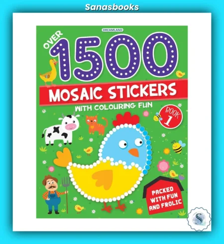 1500+ Mosaic Stickers with Colouring – Dreamland (Set of 4)