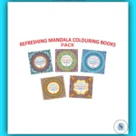 Refreshing Mandala Colouring Book for Adults (Set of 5)