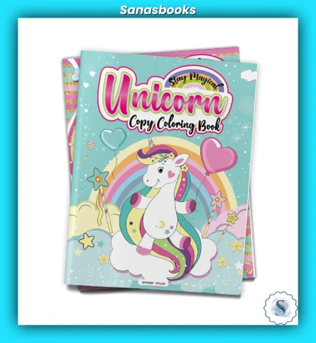 Stay Magical: Unicorn Copy Coloring Book