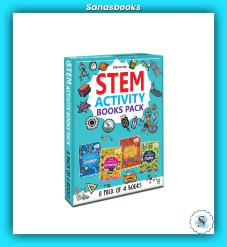 STEM Activity Books Pack (Science, Maths, Engineering, Tech) set of 4 books