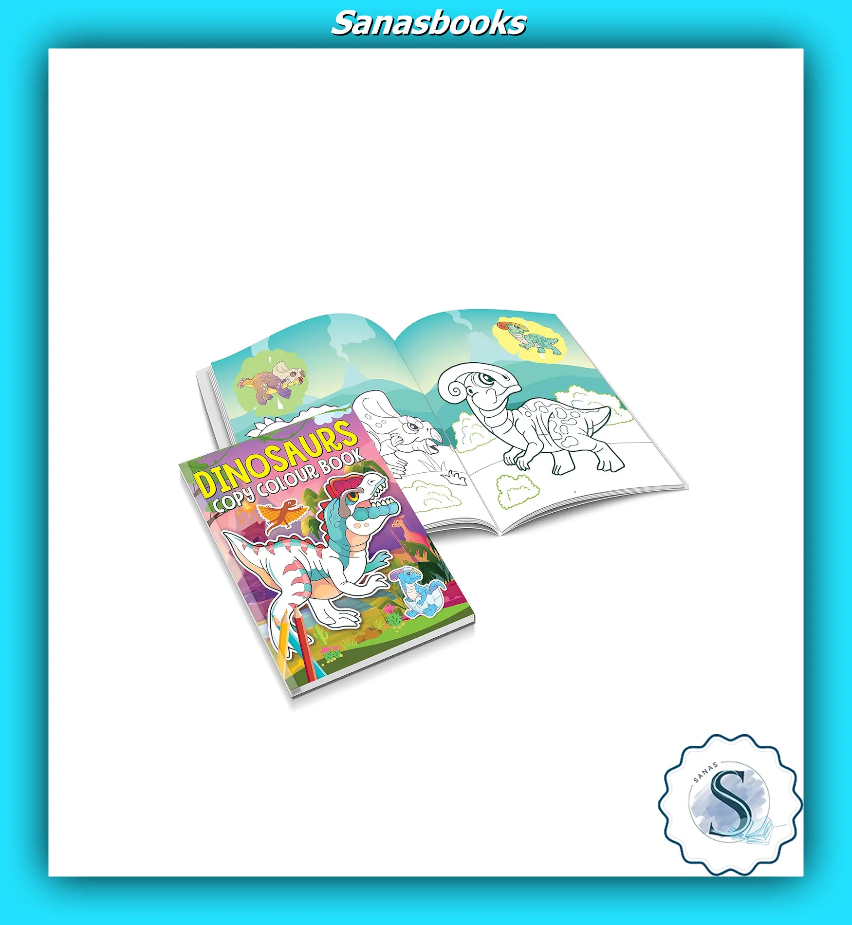 Dinosaurs Copy Colour Book - Image 3