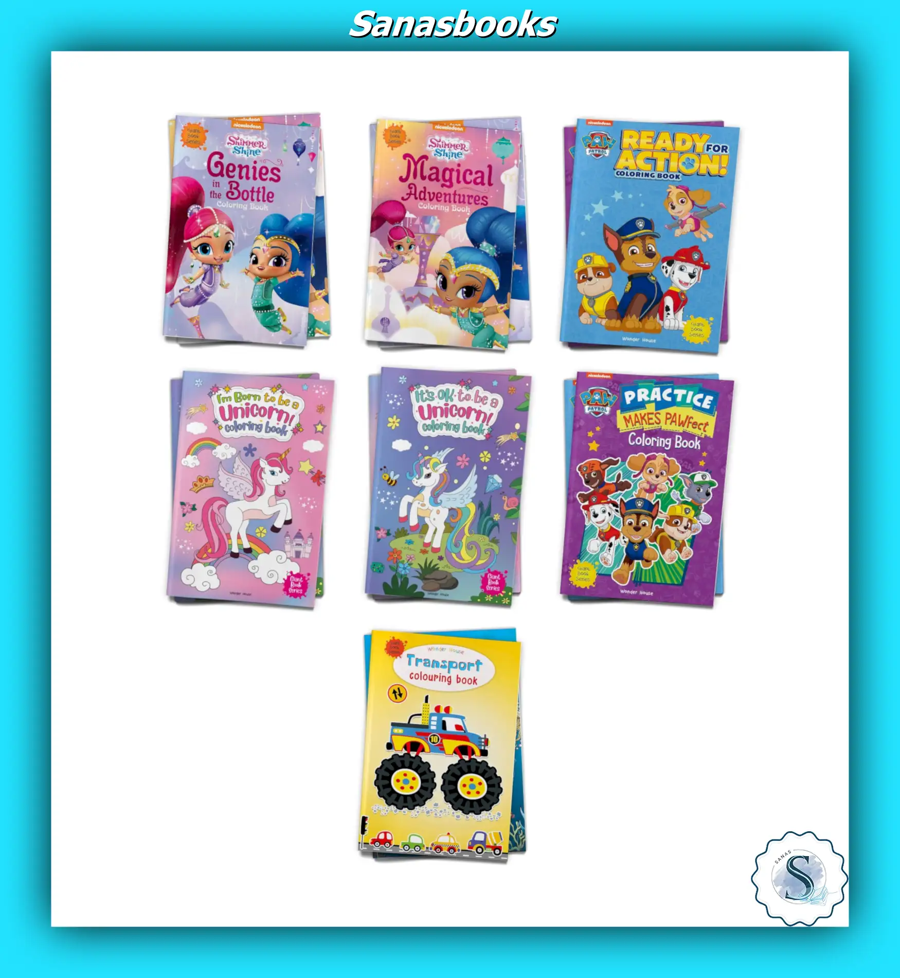 Wonderhouse - Giant Colouring Book Series