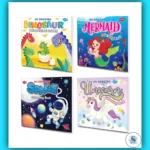 My Amazing Colouring Books of Dinosaur, Space, Mermaid & Unicorn