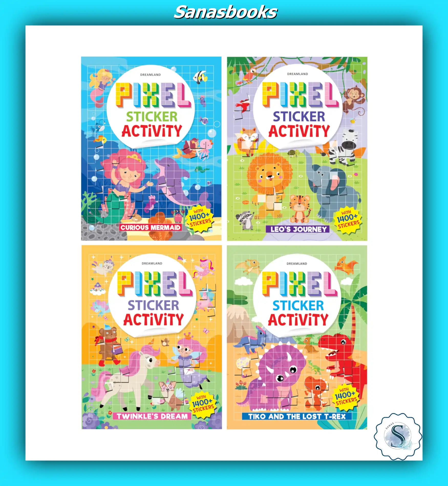 Sticker activity book 1400 -DL- Pixel