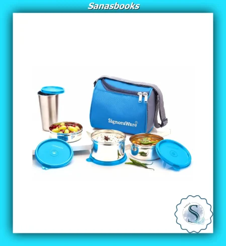 Signoraware Best Stainless-Steel Lunch Box Set with Bag