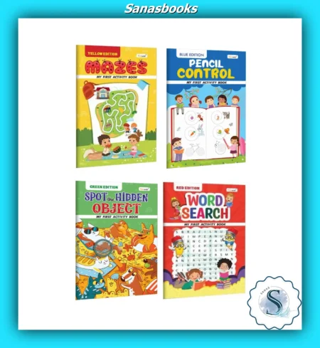 Home 35 My First Activity Book Editions Mazes, Pencil Control, Hidden Objects and Word Search