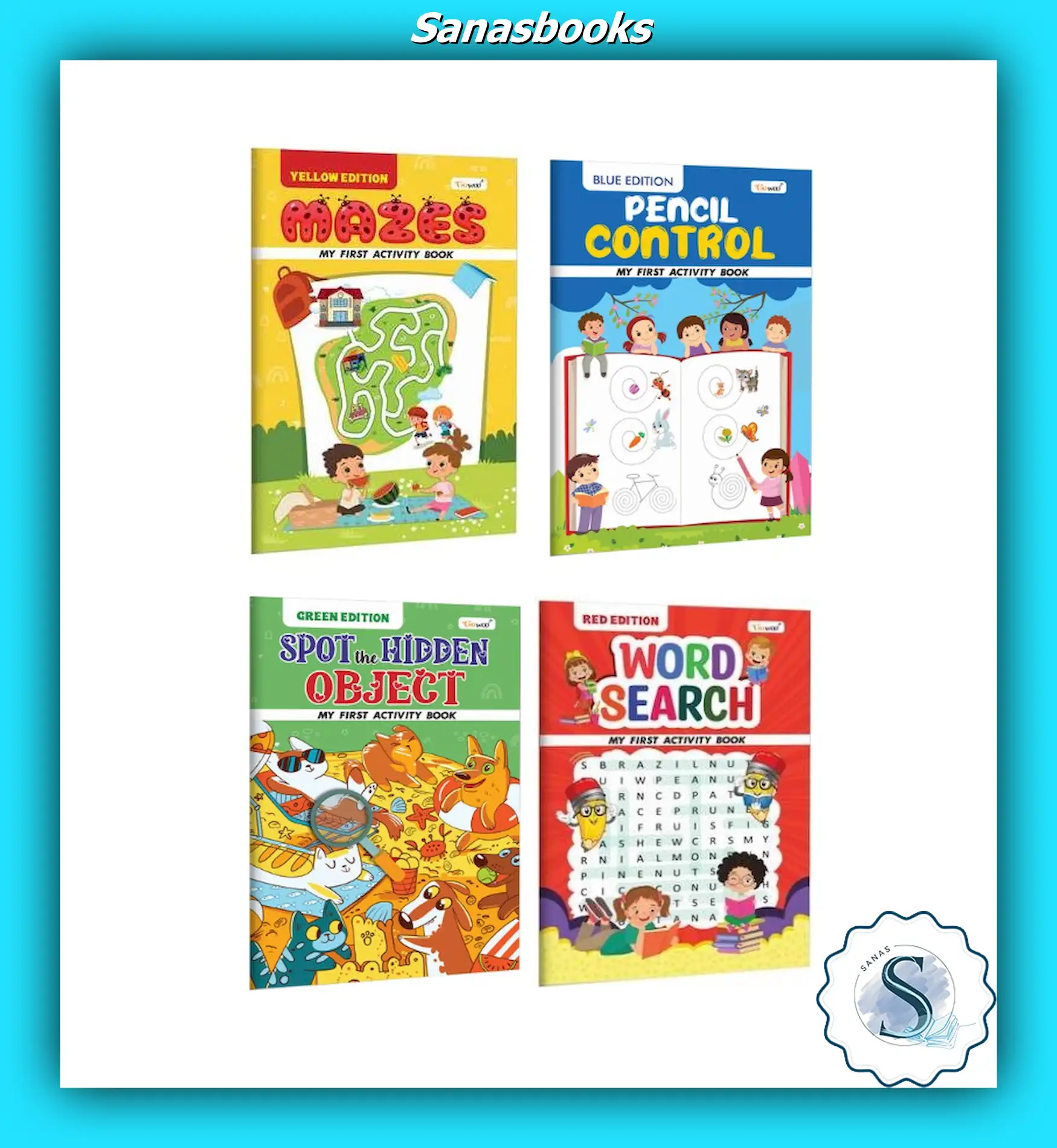 My First Activity Book Editions Mazes, Pencil Control, Hidden Objects and Word Search 1 My First Activity Book Editions Mazes, Pencil Control, Hidden Objects and Word Search