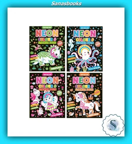 Neon Colour Sticker dot Books - DL