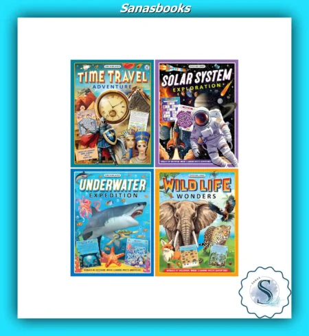 Voyages of Discovery Activity Books - Time Travel, Solar System, Underwater and Wildlife Adventures
